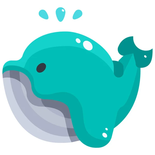 Animal Reino Vida Icono Estilo Plano — Vector de stock