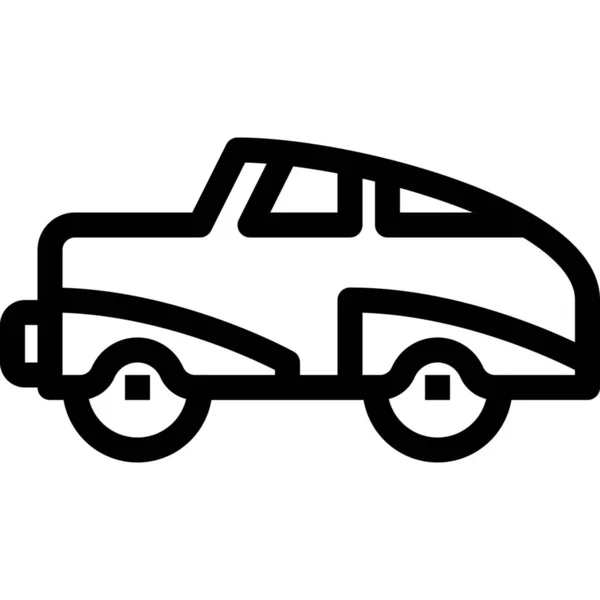 Car Cuba Fuerte Icon Outline Stil — Stockvektor