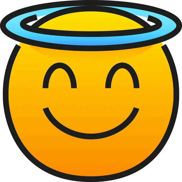 Smile Emoji Emoticon Icon — Stock Vector