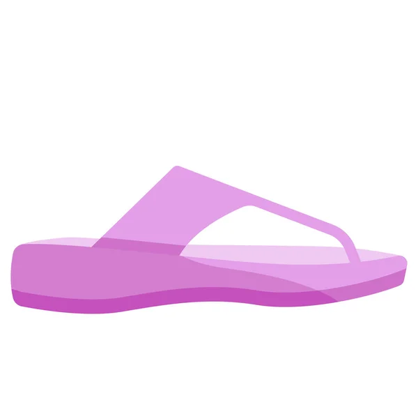 Flip Flop Sandale Femme Icône — Image vectorielle