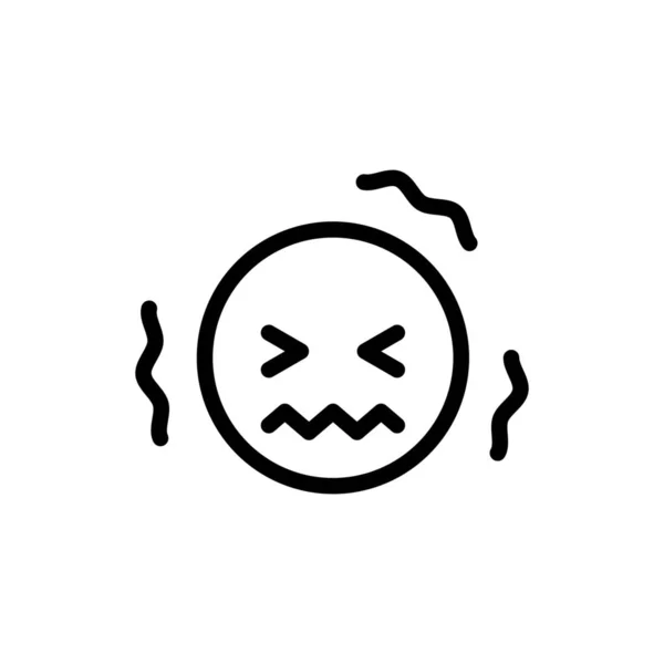 Koud Emoji Expressie Icoon — Stockvector