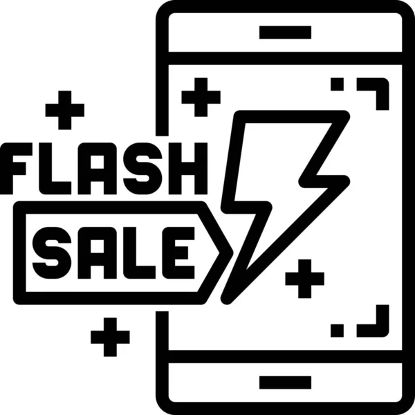 Försäljning Smartphone Rabatt Ikon — Stock vektor