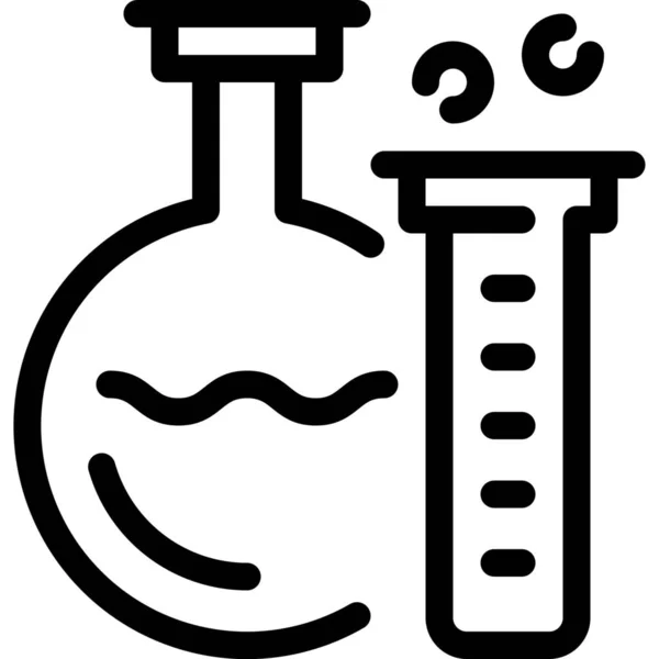 Chemistry Education Lab Icon Outline Style — Stock Vector