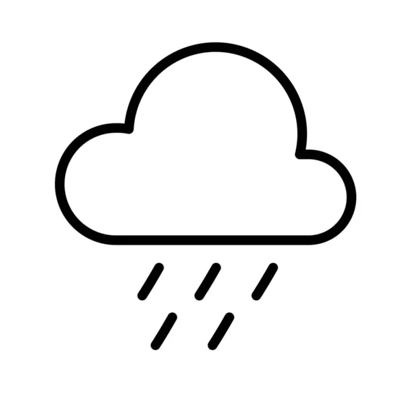 Іконка Метеорології Легкого Дощу — стоковий вектор