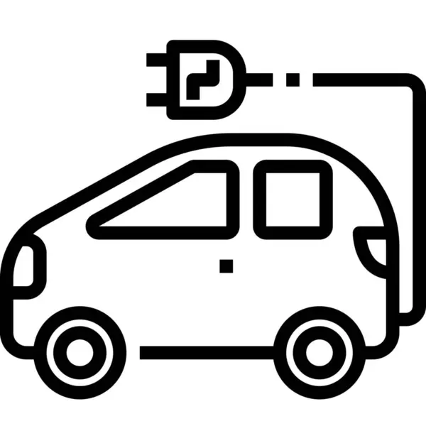 Electric Car Environment Icon — Stock Vector