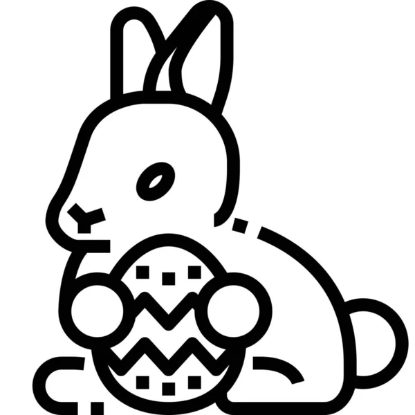 Rabbit Easter Bunny Icon Easter Category — Stock Vector