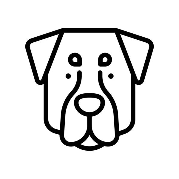 Raza Animal Icono Canino — Vector de stock