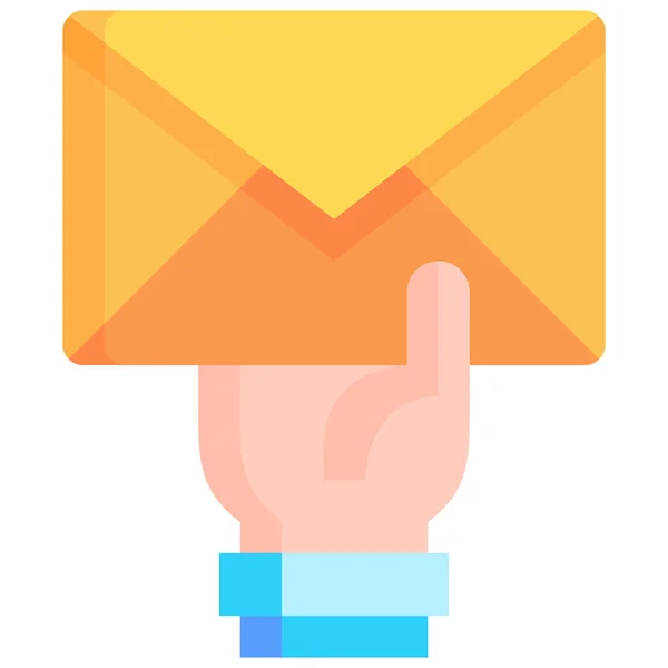 Envelope Mail Enviar Ícone — Vetor de Stock