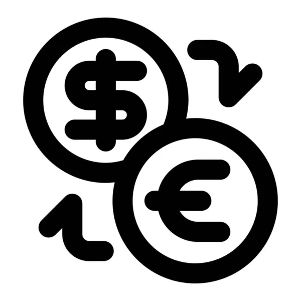 Bank Currency Currency Exchange Icon — Stock Vector