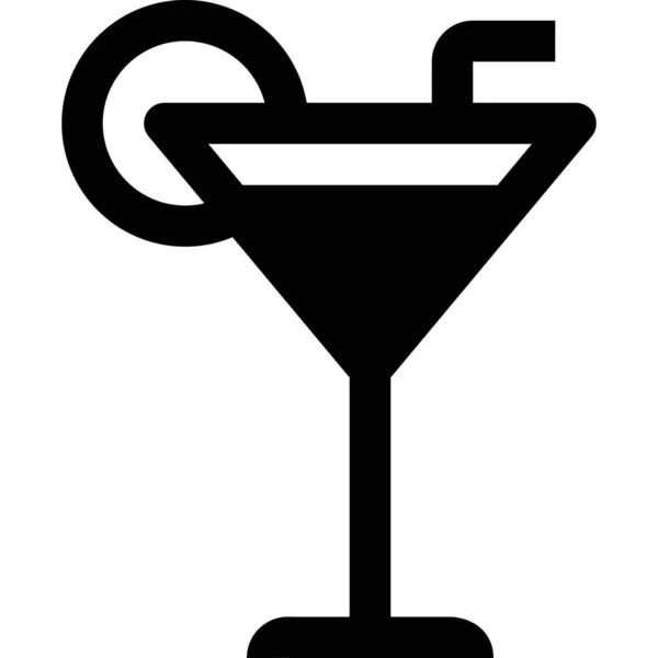 Ontbijt Cocktail Diner Icoon Outline Stijl — Stockvector