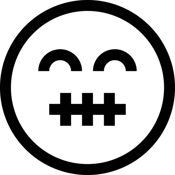Emoji Emotion Emotional Icon Outline Style — Stock Vector