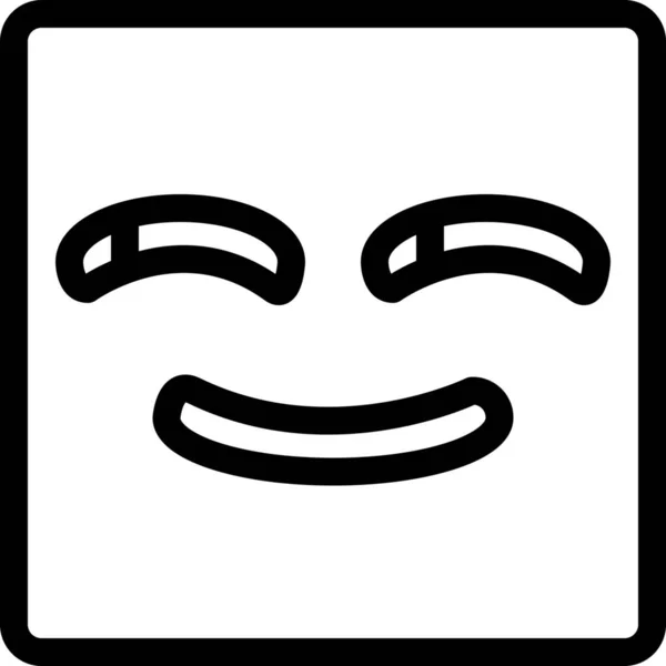 Icona Emoji Sfacciato Avatar Stile Outline — Vettoriale Stock