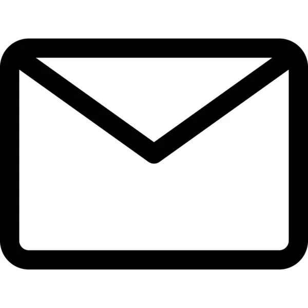Ícone Mail Comunicação Negócios Estilo Esboço — Vetor de Stock