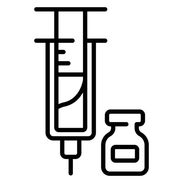 Ikona Medyczna Szpitala Szczepionkowego — Wektor stockowy