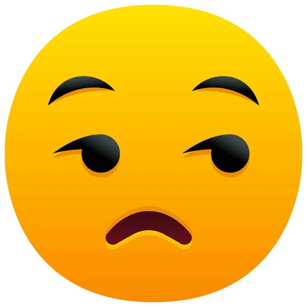 Sarkastisches Emoji Emoticon — Stockvektor