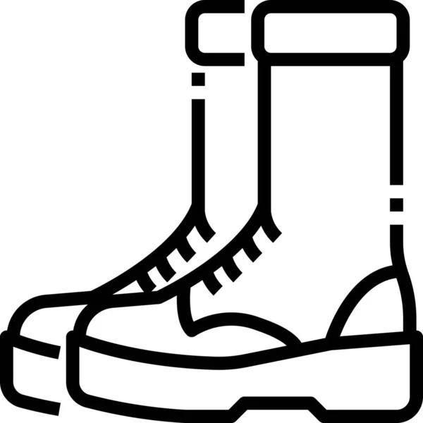 Botas Moda Calzado Icono — Vector de stock