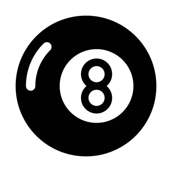 Billiard Competition Leisure Icon — Stock Vector