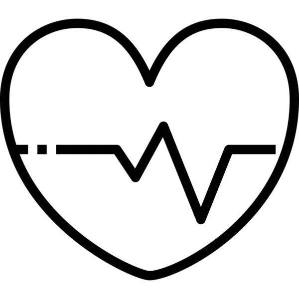 Salud Icono Del Corazón — Vector de stock