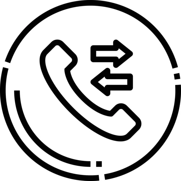 Κλήση Εικονίδιο Συνομιλίας Επικοινωνιών Στυλ Σήμα — Διανυσματικό Αρχείο