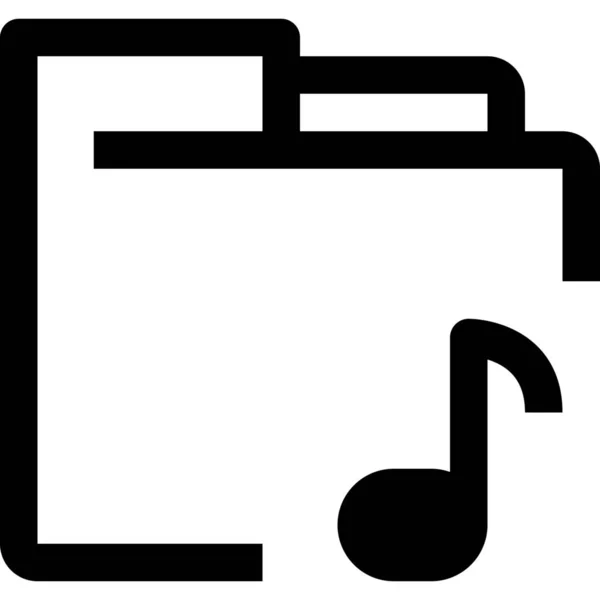 Archiv Dokument Datei Symbol Umrissstil — Stockvektor