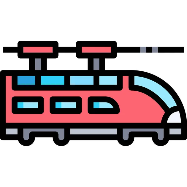 Icône Train Transport Public — Image vectorielle