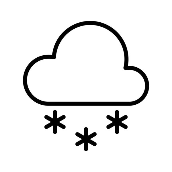 降雪冬雪图标 — 图库矢量图片