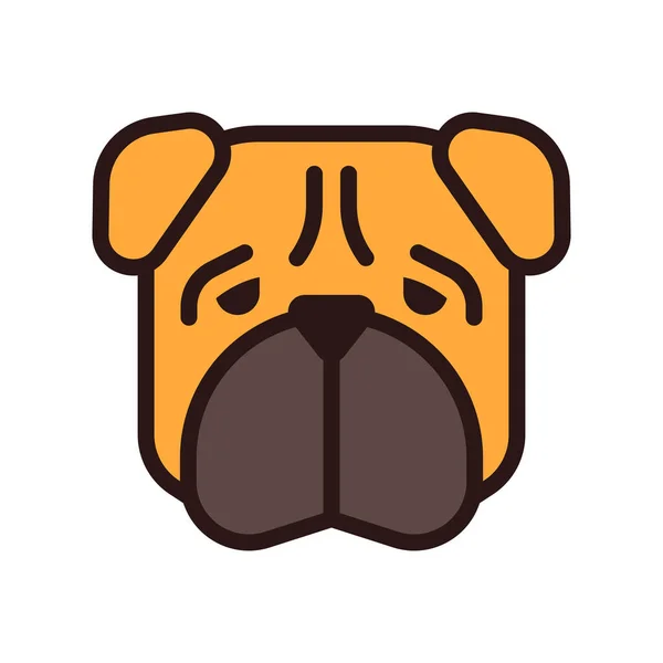 Animal Breed Dog Icon — Stock Vector