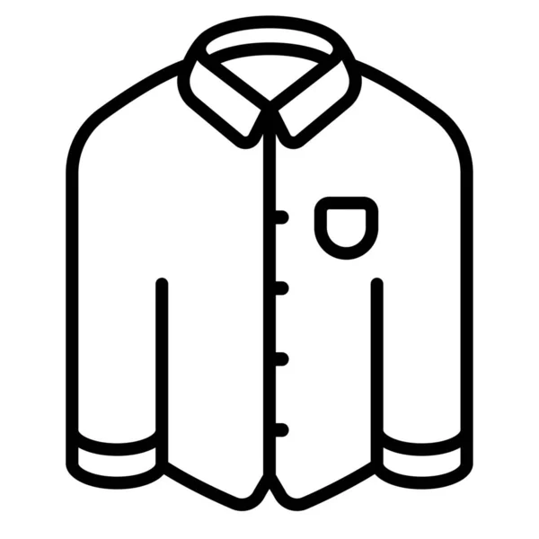 Long Sleeve Shirt Clothing Icon — Stock Vector