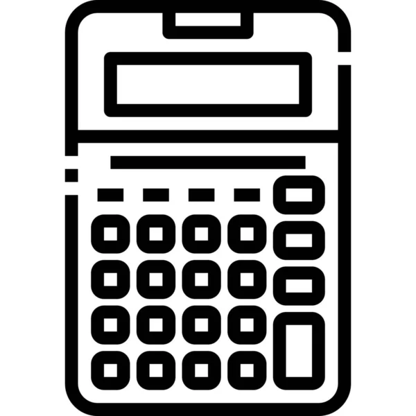 Budget Comptable Calculer Icône — Image vectorielle