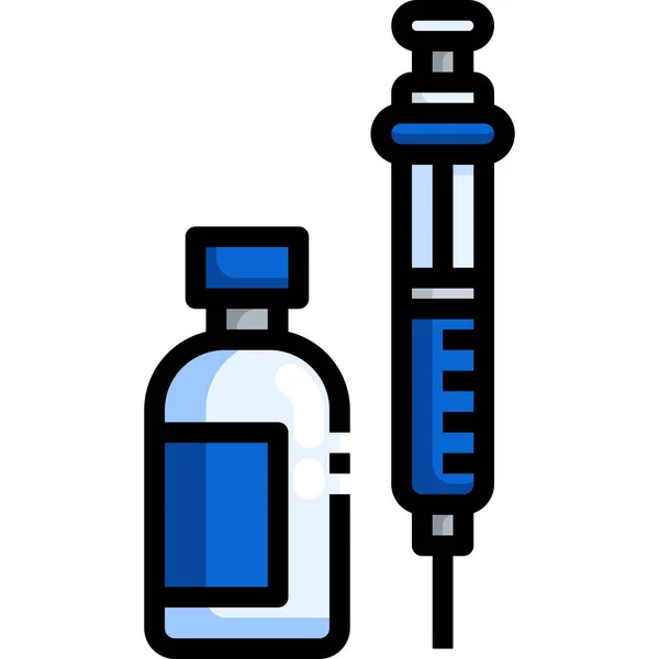 Médico Medicamentos Ícone Saúde —  Vetores de Stock