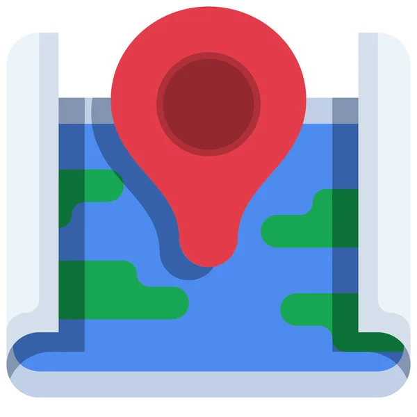 Geolocation Map Placeholder Icon — Stock Vector