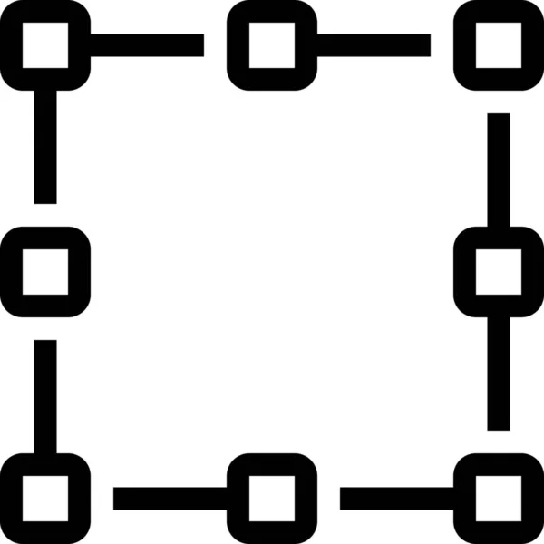 艺术创作的轮廓风格图标 — 图库矢量图片