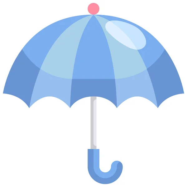 Protezione Aperta Icona Pioggia Nella Categoria Primavera — Vettoriale Stock