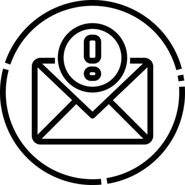 Επικοινωνία Εικονίδιο Φακέλου Ηλεκτρονικού Ταχυδρομείου Στυλ Badge — Διανυσματικό Αρχείο
