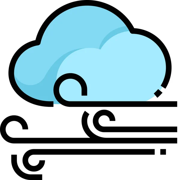 Ikona Pogody Chmurze — Wektor stockowy