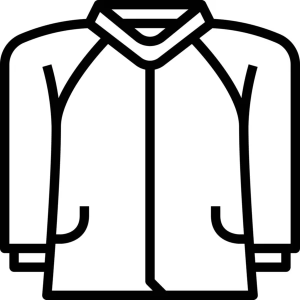 Moda Chaqueta Ropa Icono — Archivo Imágenes Vectoriales