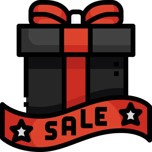 Gift Shopping Box Icon — Stock Vector