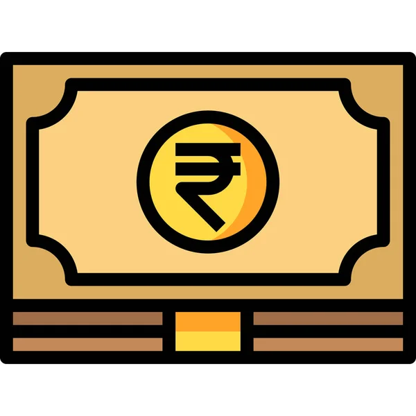 India Cash Rupee Icon — Stock Vector