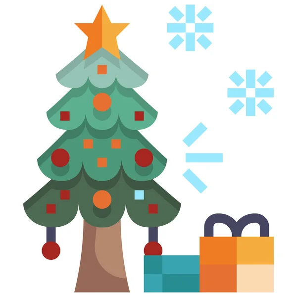 Decoration Celebration Christmas Icon — Stock Vector
