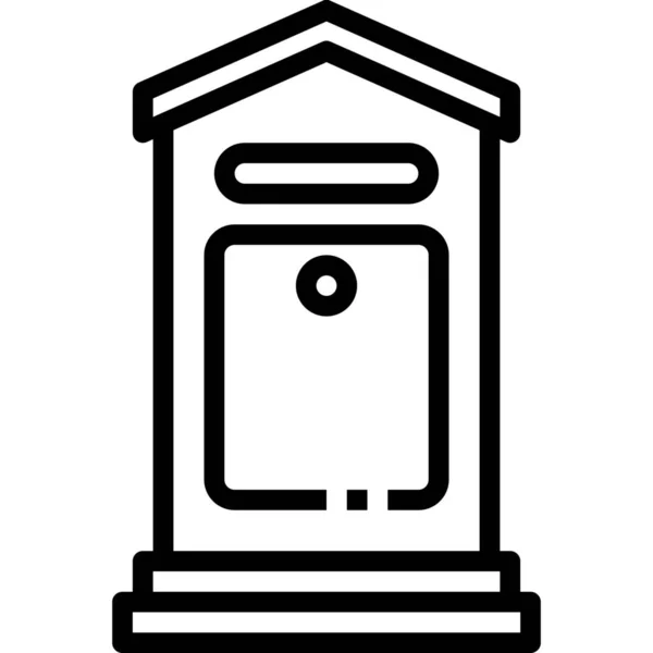 Ikona Poštovní Schránky — Stockový vektor