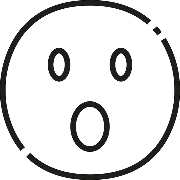 Wow Emoji Emoticon — Stockový vektor