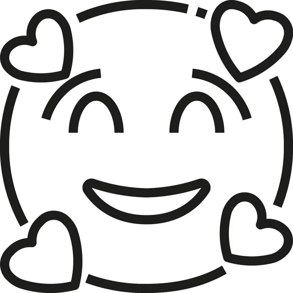 Verliebtes Emoji Symbol — Stockvektor