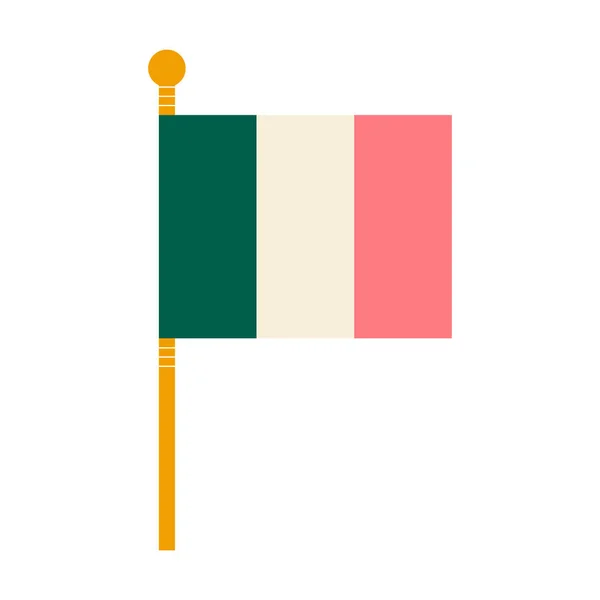 Country Europe Icona Italiana Stile Flat — Vettoriale Stock
