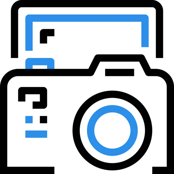 凸轮相机装置图标 轮廓样式 — 图库矢量图片