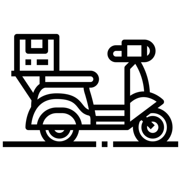 Transporte Bicicleta Ícone Transporte — Vetor de Stock