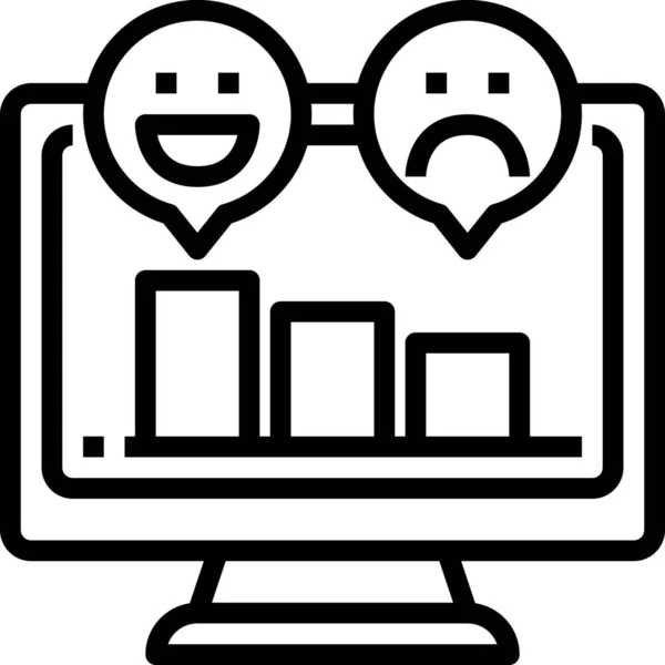 Geri Bildirim Emoji Pazarlama Simgesi — Stok Vektör