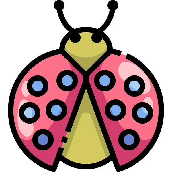 Animal Bug Garden Icon Spring Category — Stock Vector