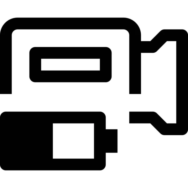 Image Ikone Für Batterieausrüstung Outline Stil — Stockvektor