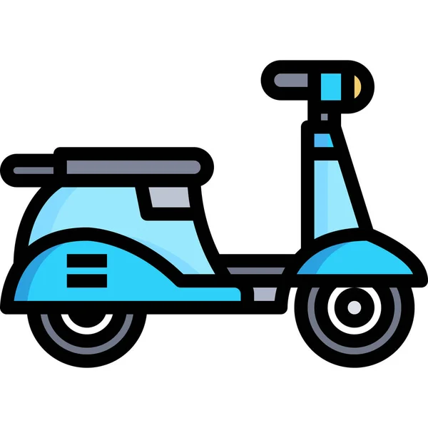 Scooter Vervoer Levering Pictogram — Stockvector