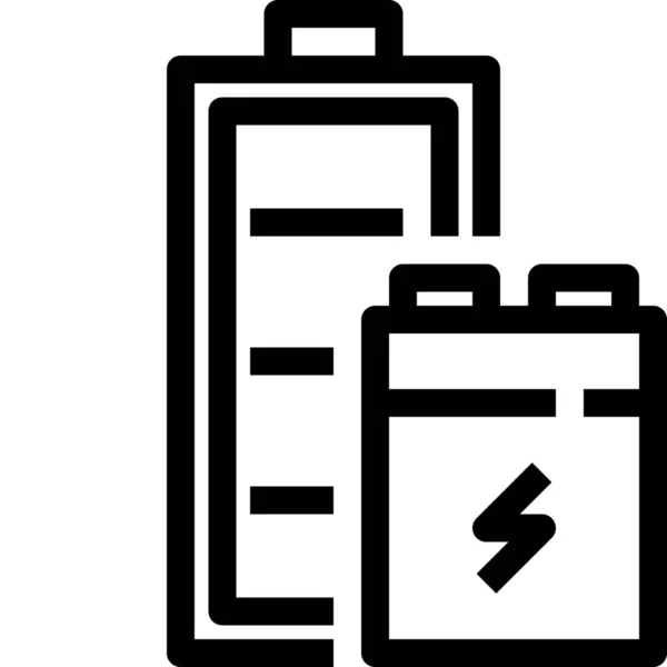 Batterie Électronique Icône Complète Dans Catégorie Photographie — Image vectorielle